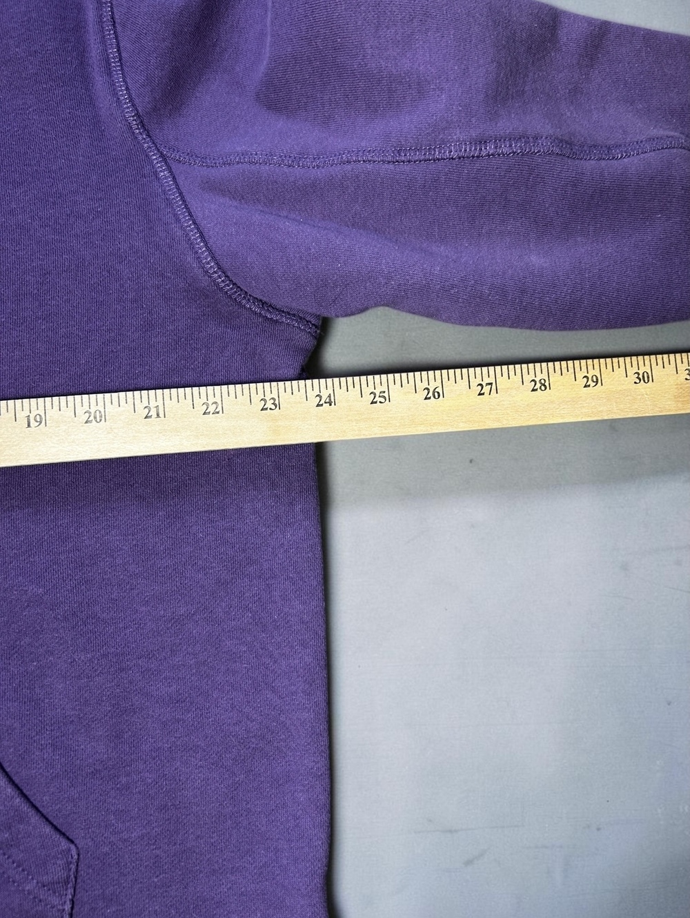 Topshop Womens Medium Purple Pullover Hoodie Sweatshirt US 8-10 Drawstring Pocke - Picture 3 of 6